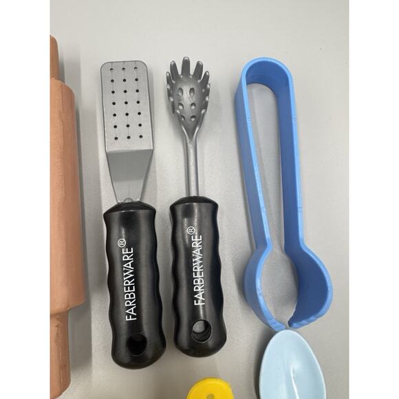 Plastic Toy Pretend Play Food Kitchen Utensils Lot Includes Rolling Pins Grater - Picture 2 of 12